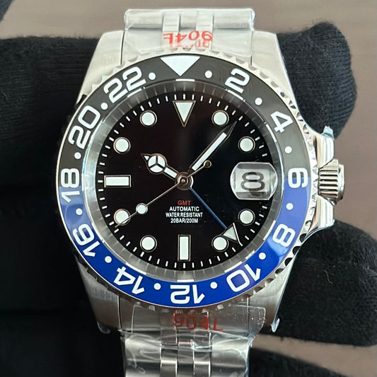 Black & Blue GMT – The Coastal Explorer - Fairwood Watch Co.
