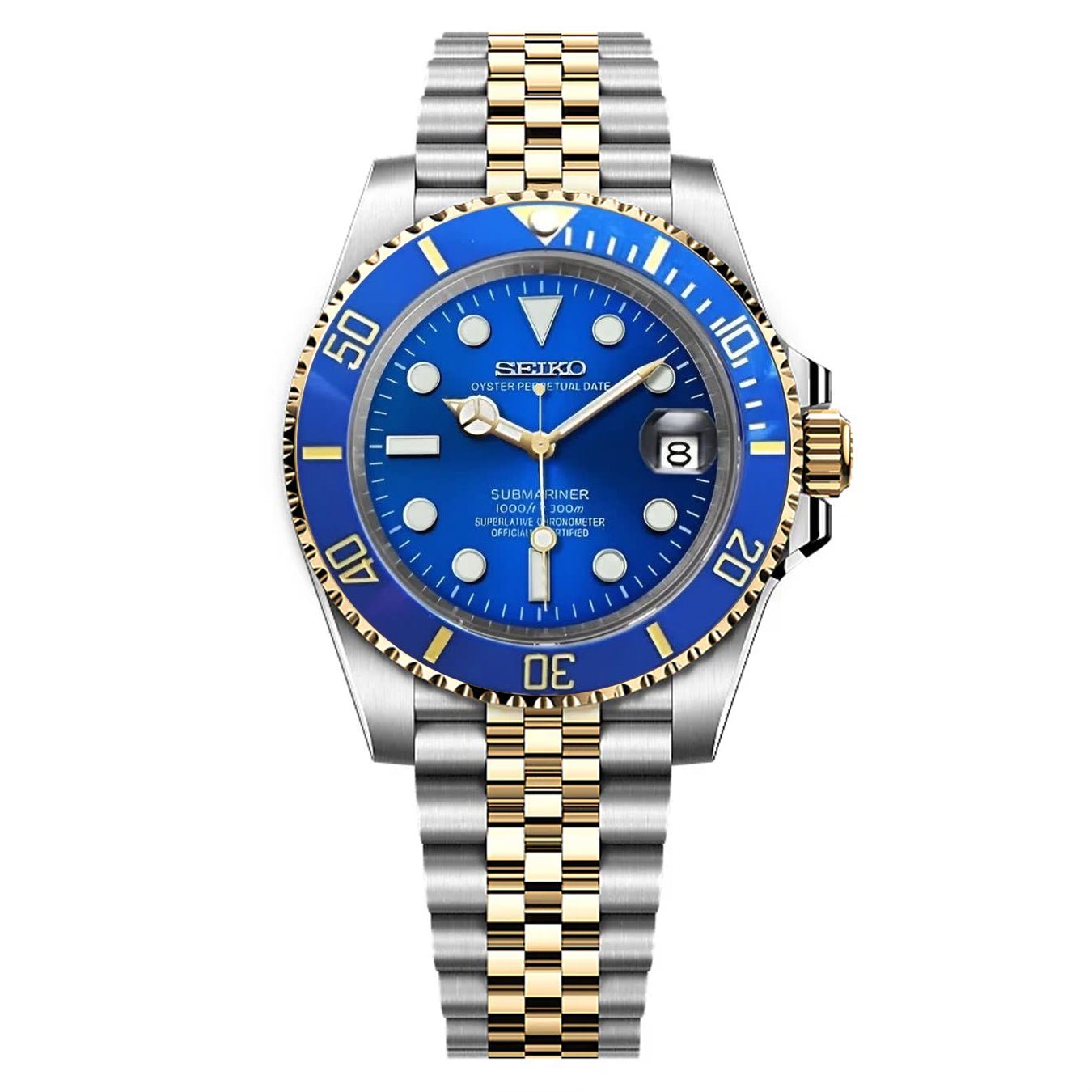 Seiko Mod Submariner Bluesy