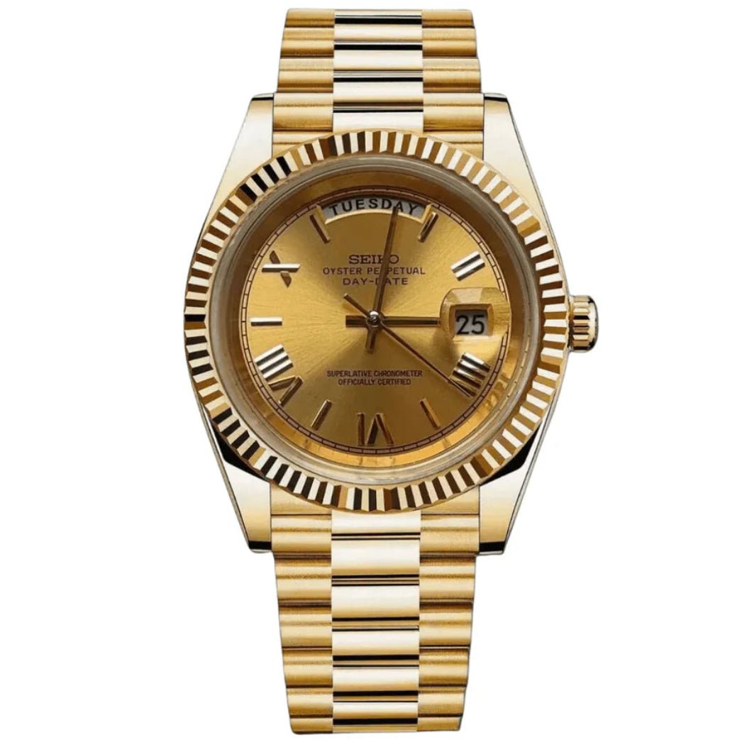 Seiko Mod Day - Date Full Gold - Fairwood Watch Co.