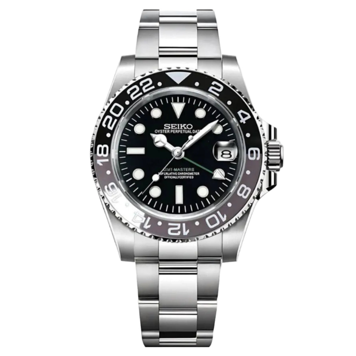 Seiko Mod GMT Bruce Wayne - Fairwood Watch Co.