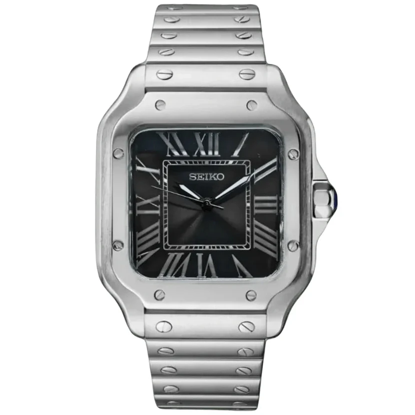 Seiko Mod Santos Black - Fairwood Watch Co.