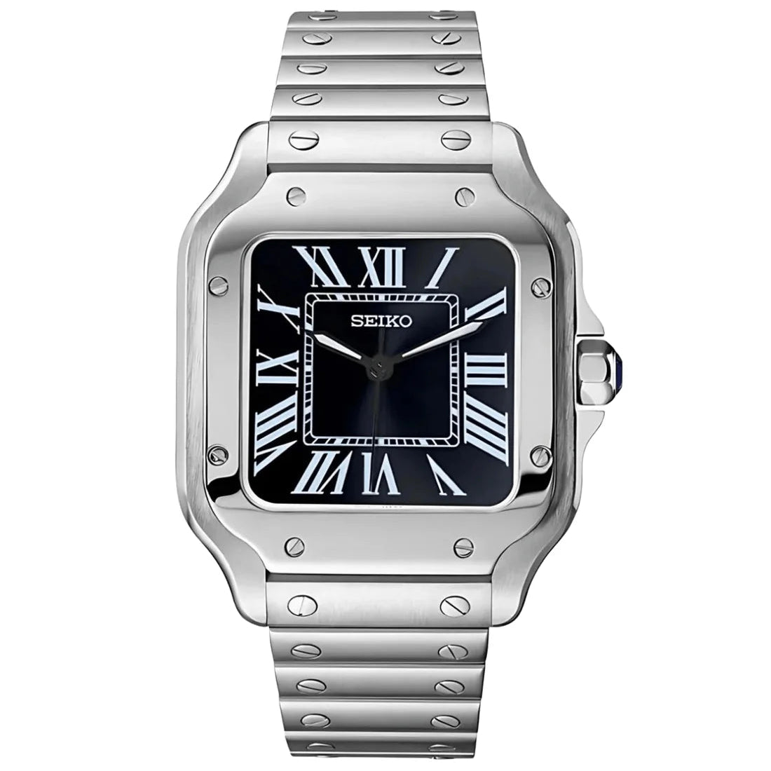 Seiko Mod Santos Classic Black - Fairwood Watch Co.