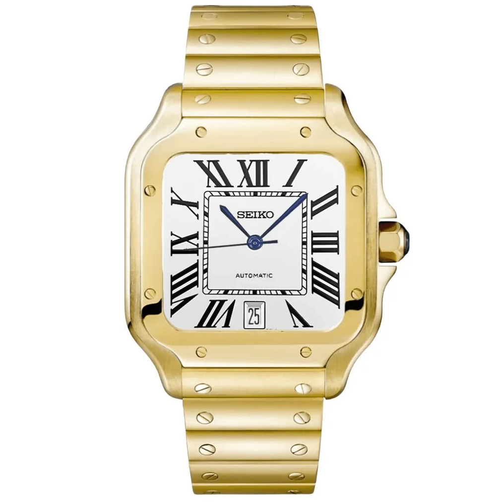 Seiko Mod Santos Classic Gold - Fairwood Watch Co.