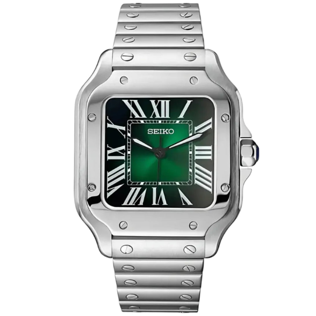 Seiko Mod Santos Green - Fairwood Watch Co.