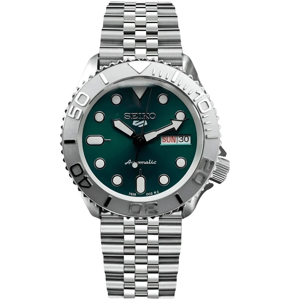 Seiko Mod SKX Silver Green - Fairwood Watch Co.