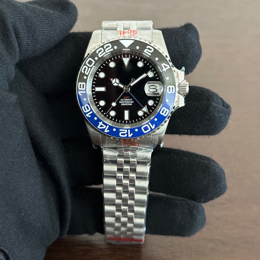 Black & Blue GMT – The Coastal Explorer - Fairwood Watch Co.