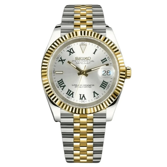 Seiko Mod Datejust Two - Tone Wimbledon - Fairwood Watch Co.