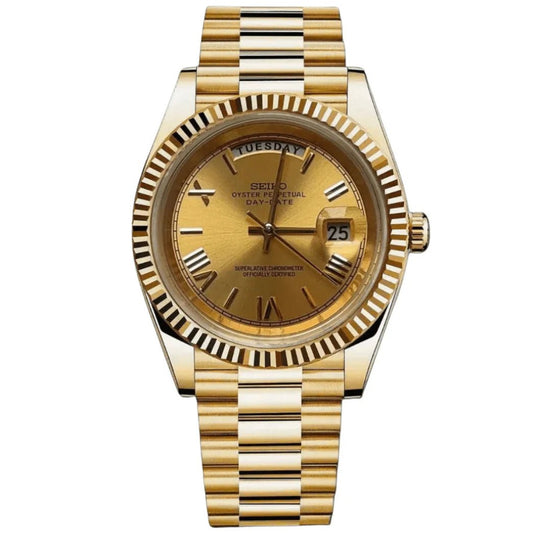 Seiko Mod Day - Date Full Gold - Fairwood Watch Co.