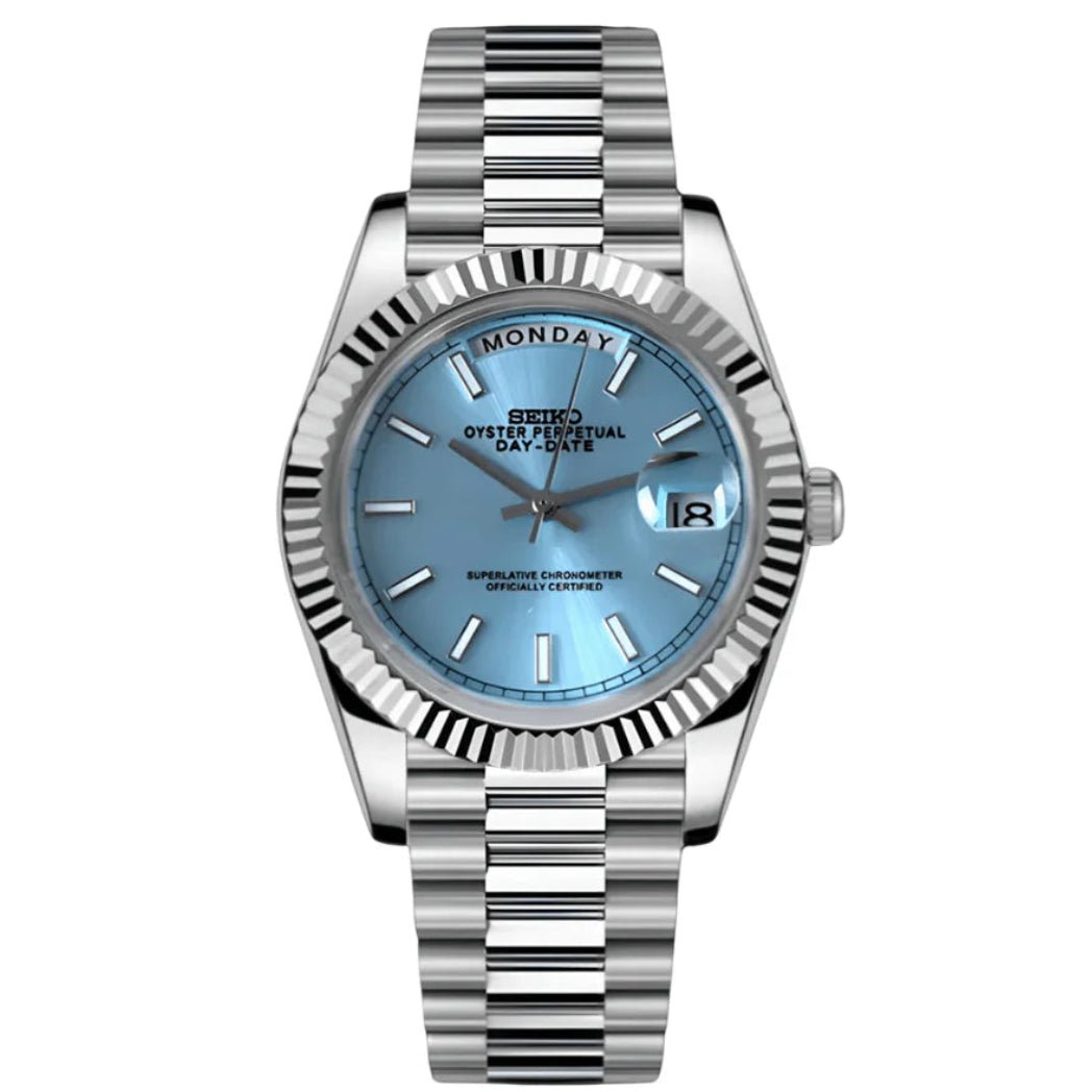 Seiko Mod Day - Date Ice Blue - Fairwood Watch Co.