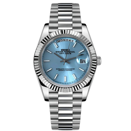 Seiko Mod Day - Date Ice Blue - Fairwood Watch Co.