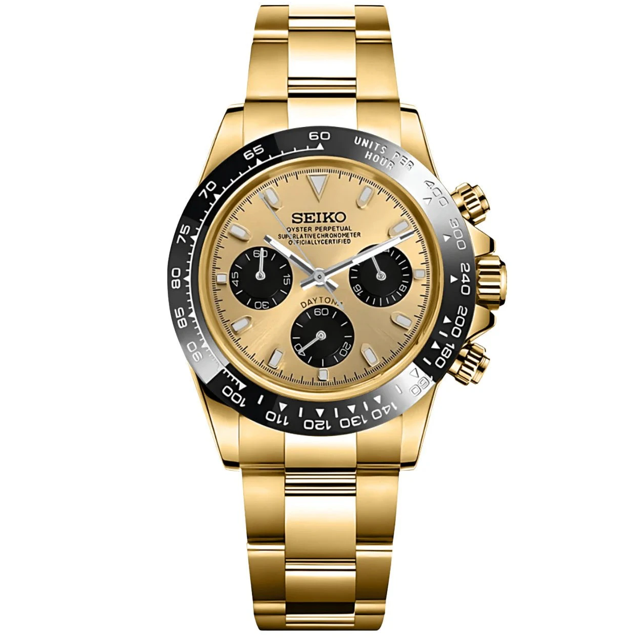 Seiko Mod Daytona Gold - Fairwood Watch Co.