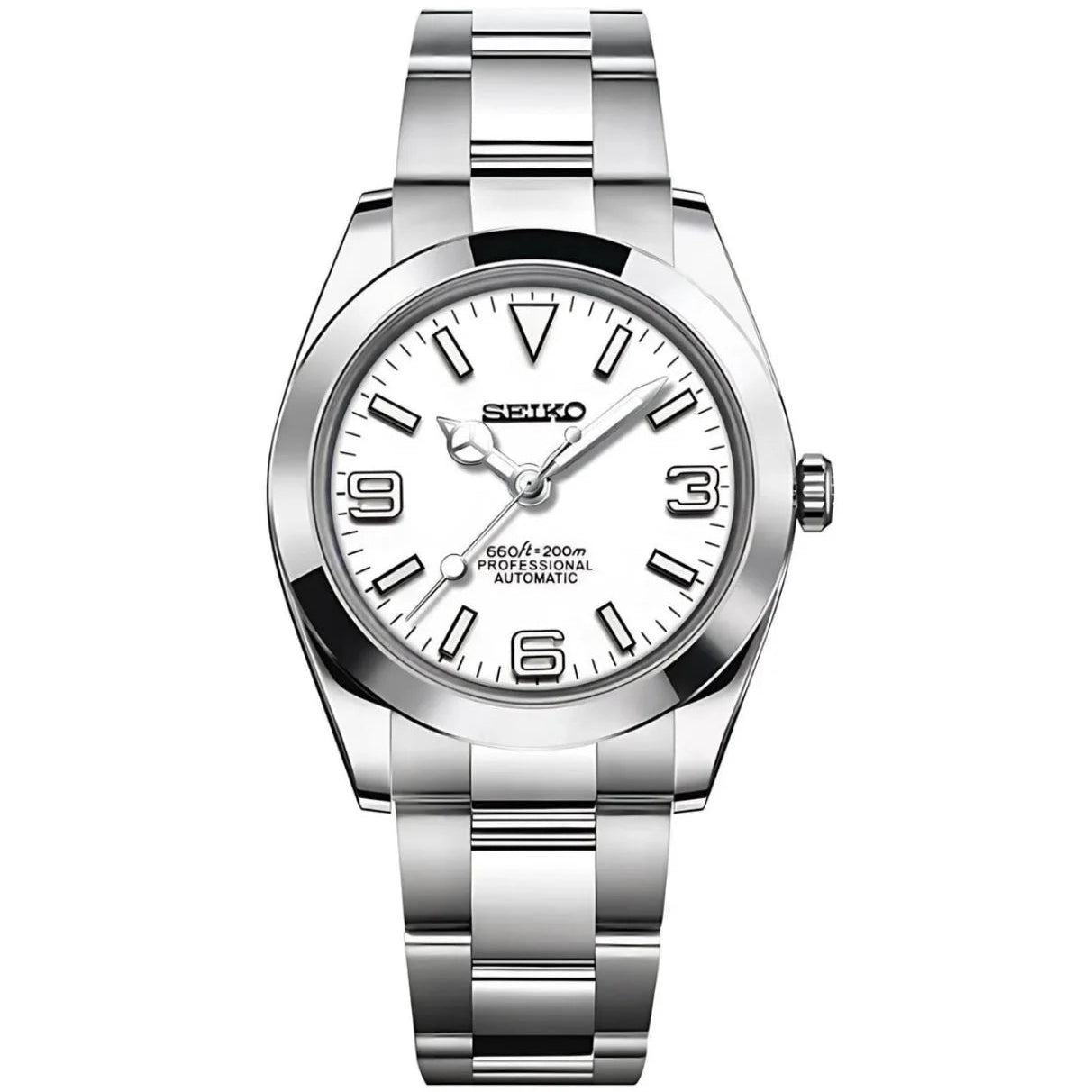 Seiko Mod Oyster Perpetual White - Fairwood Watch Co.