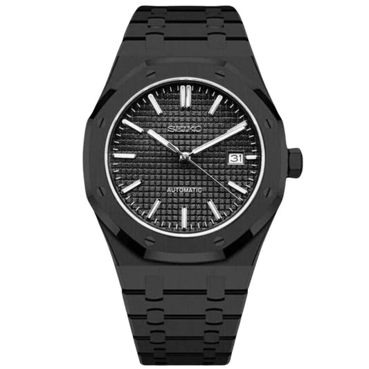 Seiko Mod Royal Oak Black Classic - Fairwood Watch Co.