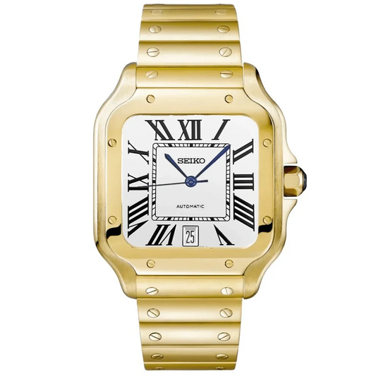 Seiko Mod Santos Classic Gold - Fairwood Watch Co.