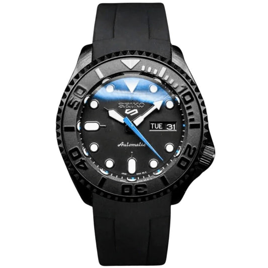 Seiko Mod SKX Black Blue - Fairwood Watch Co.